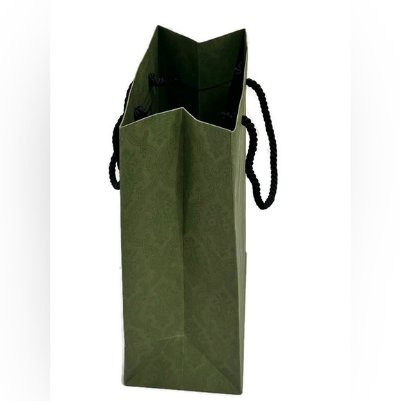 Authentic GUCCI shopping bag, green brocade pattern - Picture 2 of 5